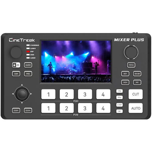 CineTreak Video Switcher Mixer Plus 4-Channel HDMI with 4.5 Inch Display