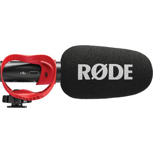 RODE VideoMic GO II-Helix Ultracompact Analog/USB Camera-Mount Shotgun Microphone