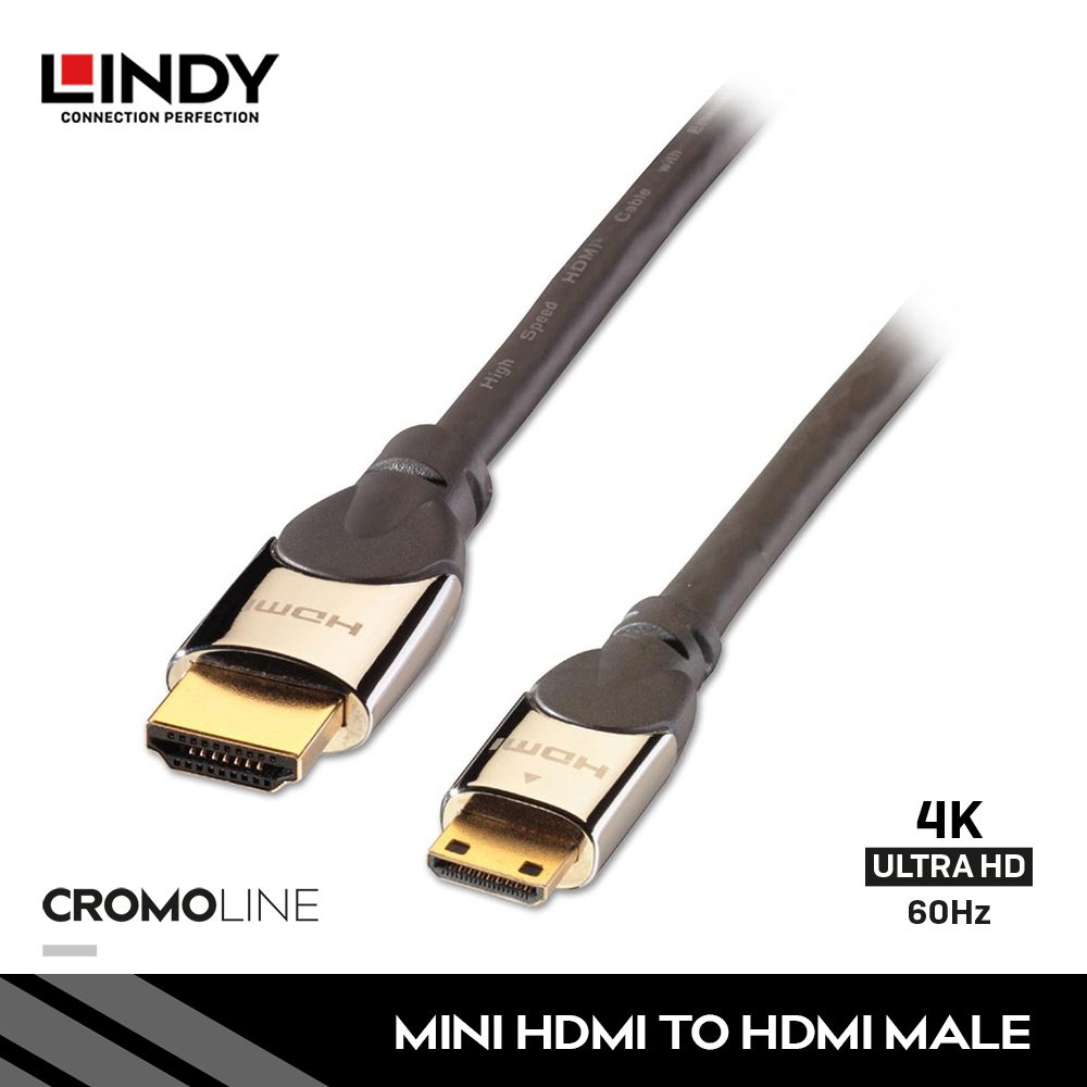 Lindy Kabel Mini HDMI to HDMI 2.0 - 41436/41437/41438