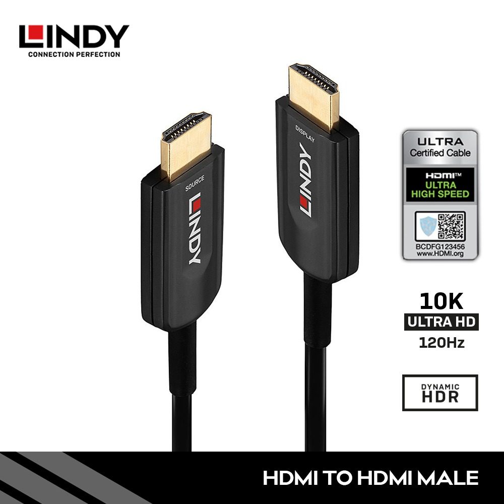 Lindy Kabel HDMI 2.1 Ultra High Speed Fiber Optic Hybrid - 38380/38381/38382