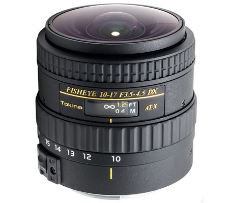 Tokina Lensa 10-17mm f/3.5-4.5 AT-X 107 AF DX Fisheye For Nikon