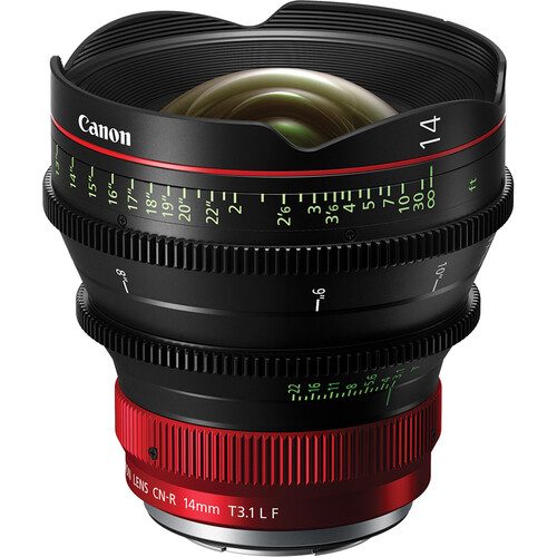Canon Lensa CN-R 14mm T3.1 L F Cinema Prime Lens (Canon RF)