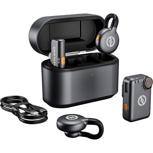 Hollyland LARK M2S Combo 2-Person Wireless Microphone ( USB C, TRS , Lightning Adapter )