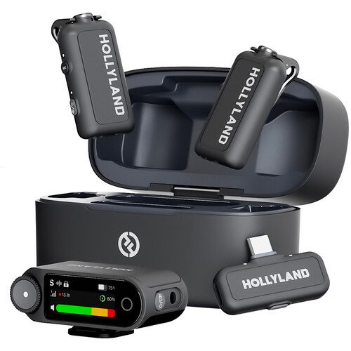 Hollyland LARK MAX 2 Combo Wireless Microphone for Cameras and Mobile Devices (Tipe C)