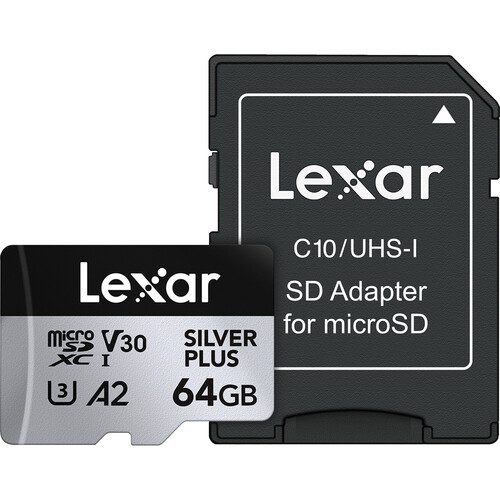 LEXAR MicroSD UHS-I SILVER PLUS Speed Up To W 150MB/s R 205MB/s