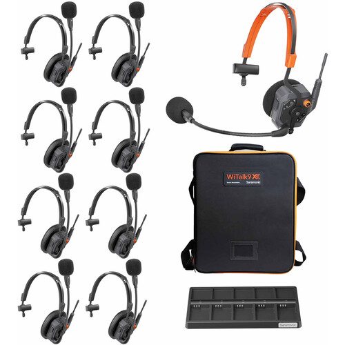 Saramonic WiTalk9X-9S 9-Person 1.9 GHz Wireless Single-Ear Headset Intercom