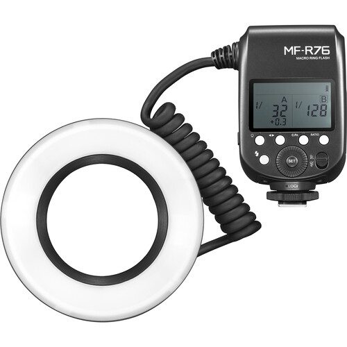 Godox MF-R76 Macro Ring Flash For DSLR Hot Shoe Cameras