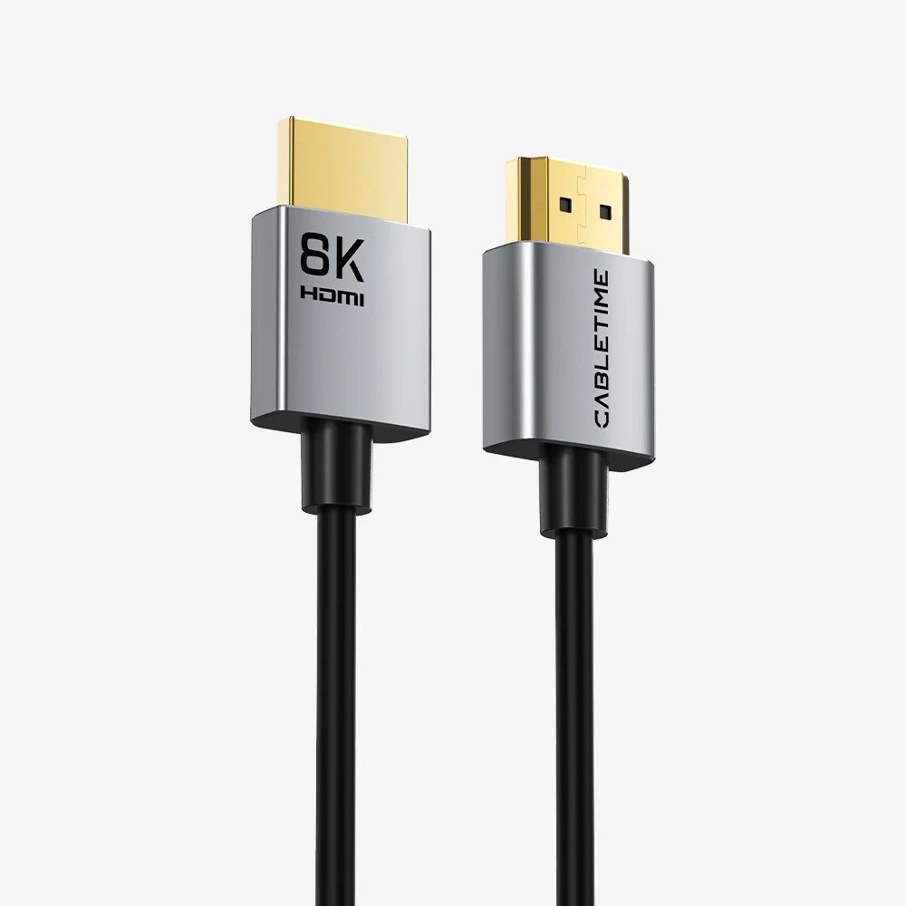 Cabletime Kabel HDMI 8K 2.1 Male to Male Slim