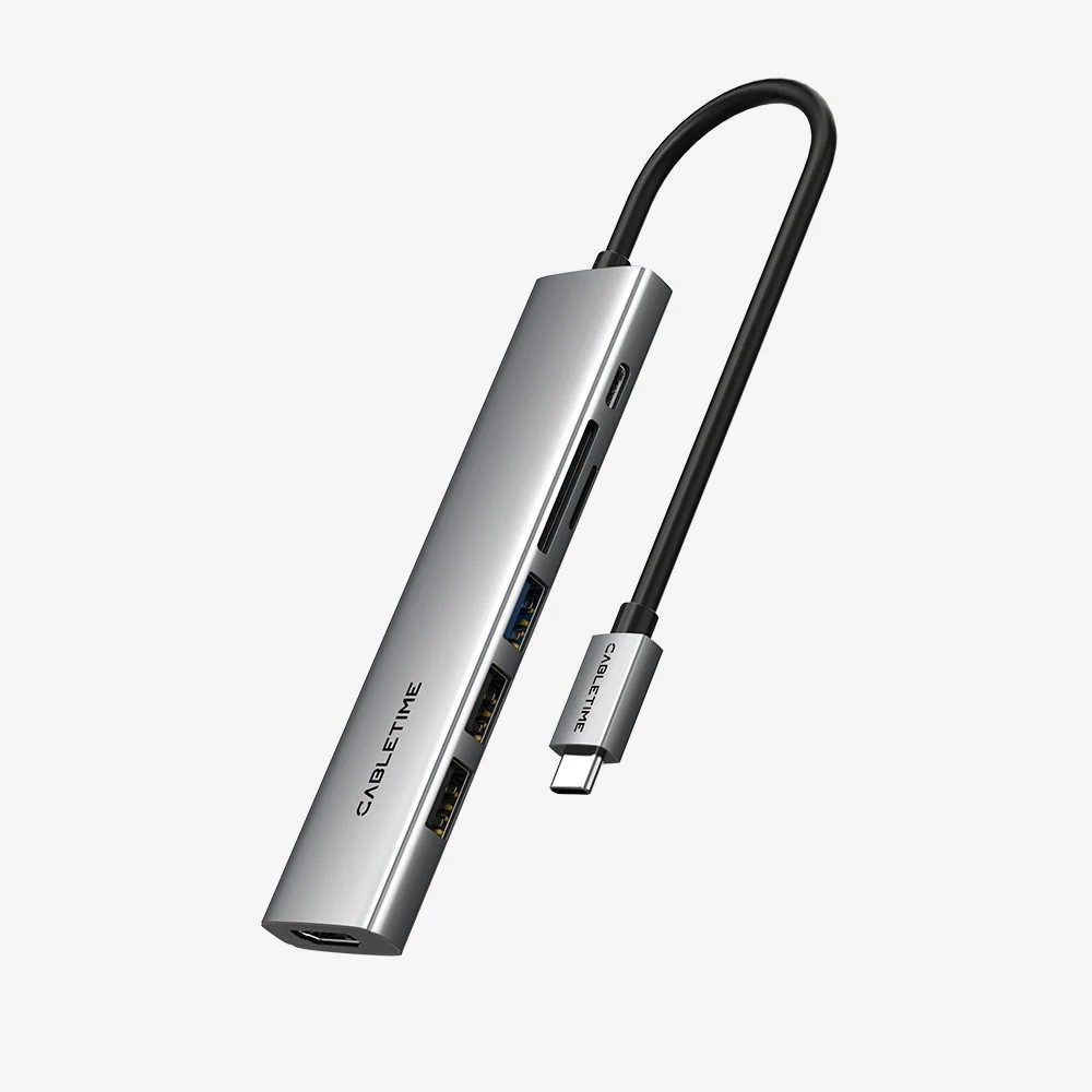 Cabletime 7In1 USB C Multiport Hub - HB02G
