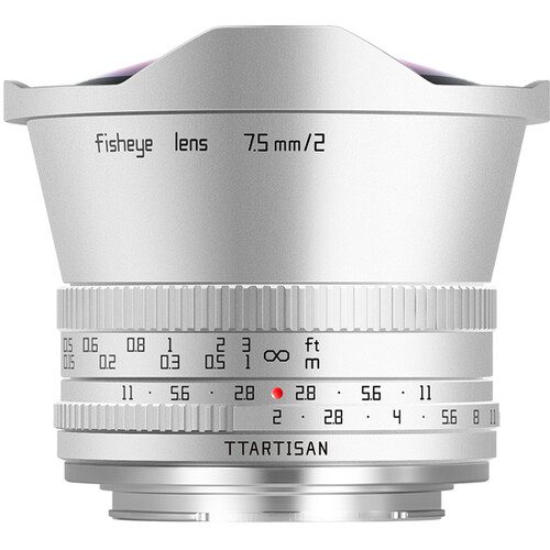 TTArtisan 7.5mm f/2 Fisheye Lens Silver